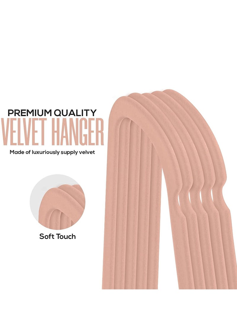 Cool Baby Premium Non Slip Velvet Hangers - Heavy Duty - Coat Suit Hangers (Pink, Pack of 50) - Image 4