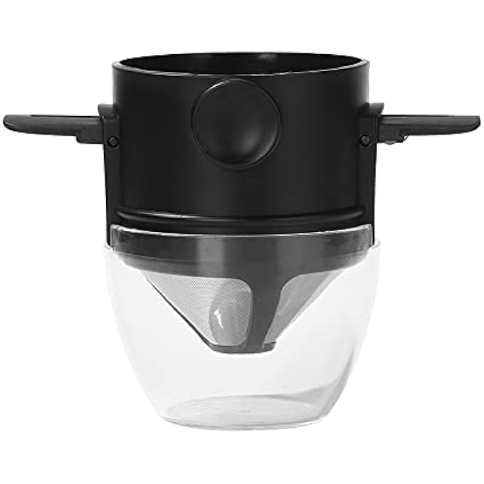 CENPEK Portable Coffee Filter Reusable Tea Holder With Hanging Ears Easy To Clean Paperless With Cups And Cleaning Brushes - Image 2