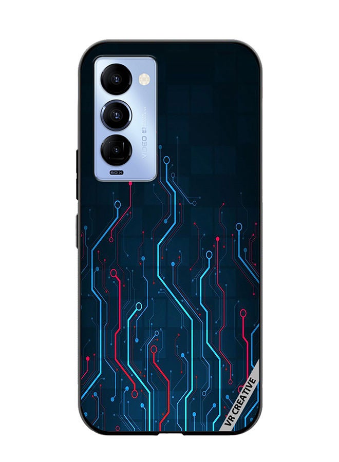 VR CREATIVE Protective Case Cover For Tecno Camon 18/18 P Electronic Circuit Boards_ Design Multicolour - Image 1