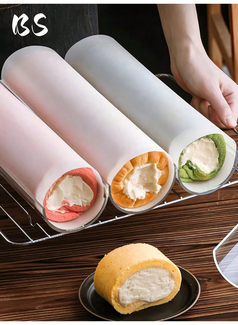 بي إس قالب كيك سويس رول أكريليك ٩ سم | قالب كيك رول شوكولاتة | أداة خبز ٣٠ سم لتصميم الكيك بسهولة | أداة كيك للتجمعات العائلية | أدوات متجر الكيك | لفائف سويس لحفلات الكيك والمناسبات - Image 4