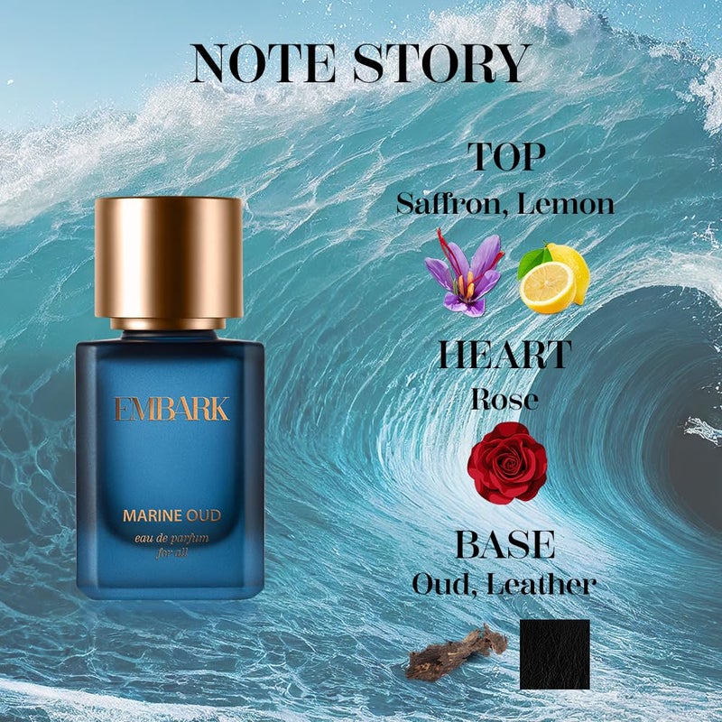 EMBARK EMBARK OUD Marine Perfume For Unisex 50ml Premium Oud Liquid Perfume Long Lasting Fragrance  - Image 4