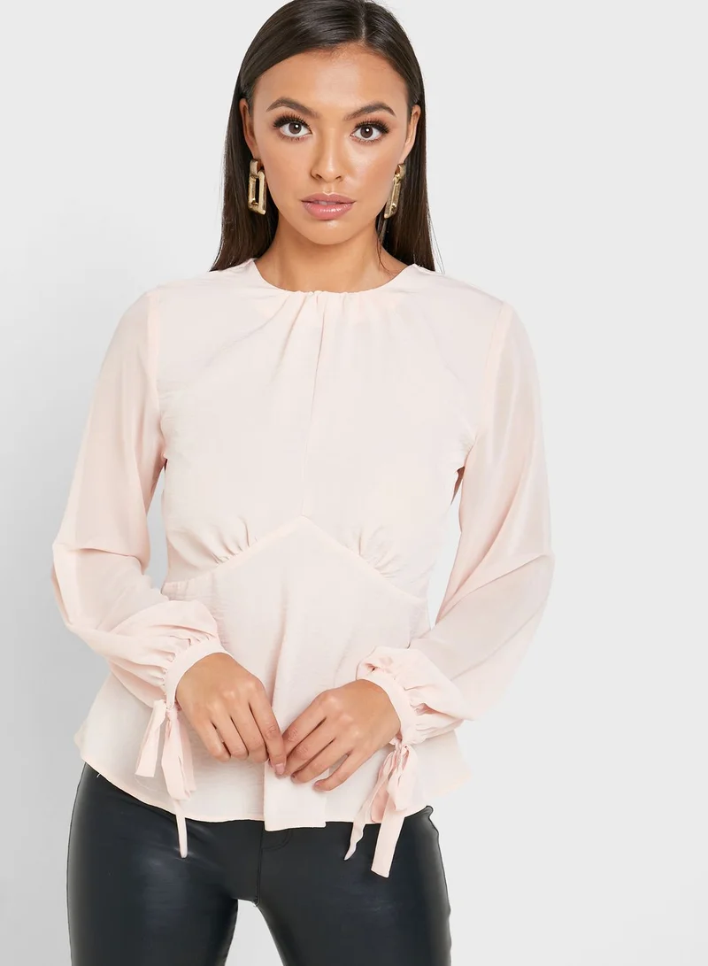 TOPSHOP Balloon Sleeve Top