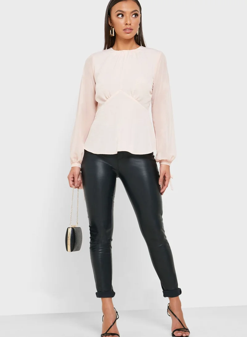 TOPSHOP Balloon Sleeve Top