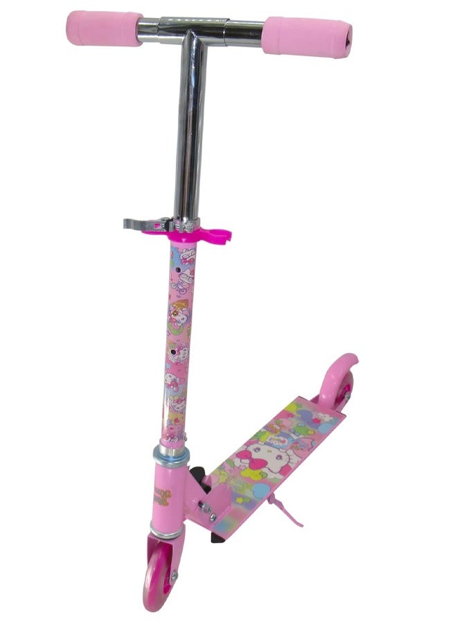 هالو كيتي سكوتر ماسكيوب هيلو كيتي بعجلتين للأطفال باللون الوردي - Image 1