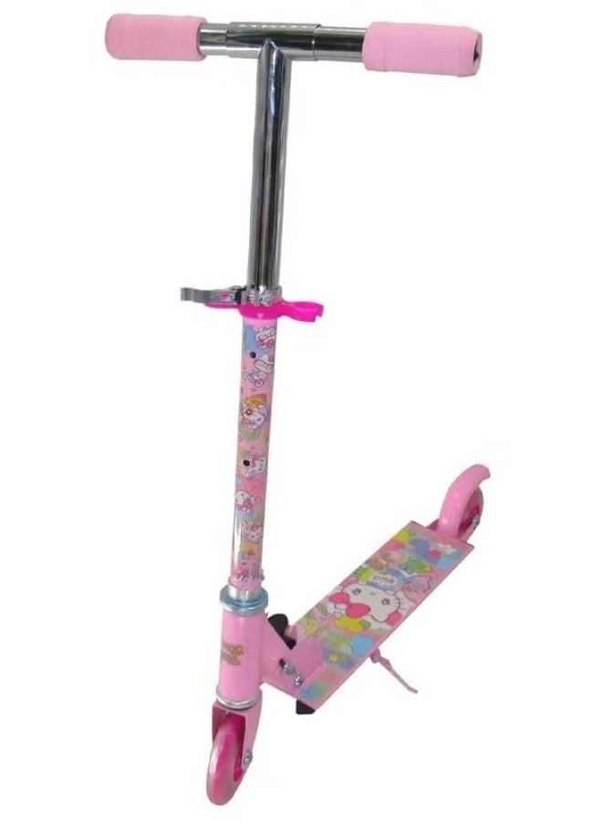 هالو كيتي سكوتر ماسكيوب هيلو كيتي بعجلتين للأطفال باللون الوردي - Image 3
