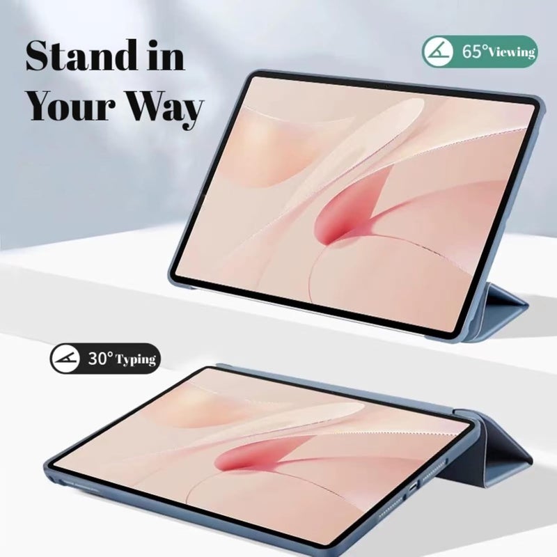Vurtboly Wear resistant Vurtboly Cover Compatible with Huawei MatePad 12X 12" 2024 Case, Tri-Fold Slim Case Shockproof Honeycomb TPU Case with Durable Stand Auto Wake/Sleep Cover for Huawei MatePad 12X 12" 2024 (Purple) Fault optimized construction - Image 2