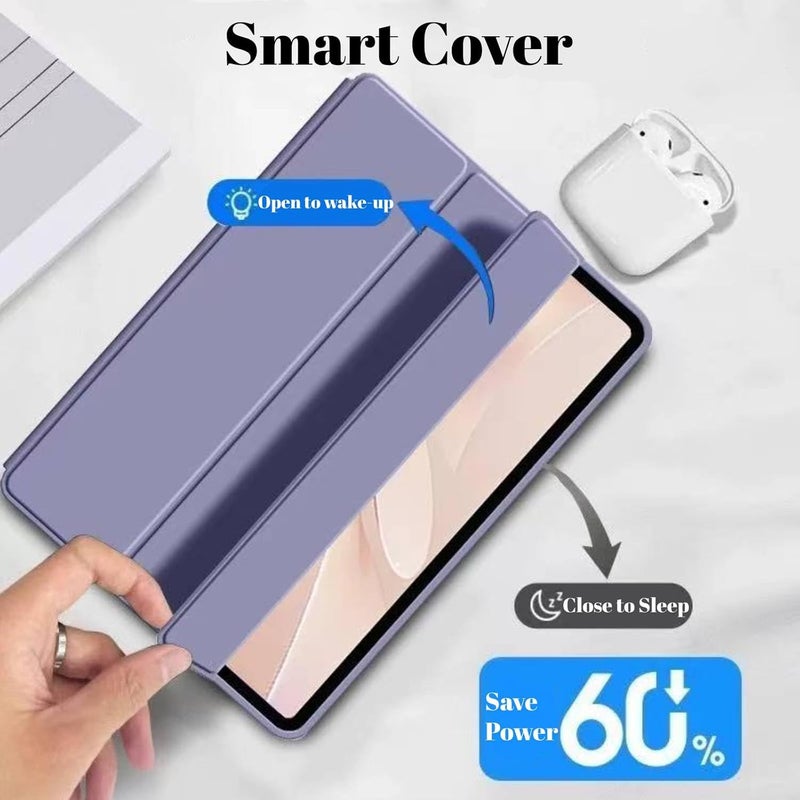 Vurtboly Wear resistant Vurtboly Cover Compatible with Huawei MatePad 12X 12" 2024 Case, Tri-Fold Slim Case Shockproof Honeycomb TPU Case with Durable Stand Auto Wake/Sleep Cover for Huawei MatePad 12X 12" 2024 (Purple) Fault optimized construction - Image 3