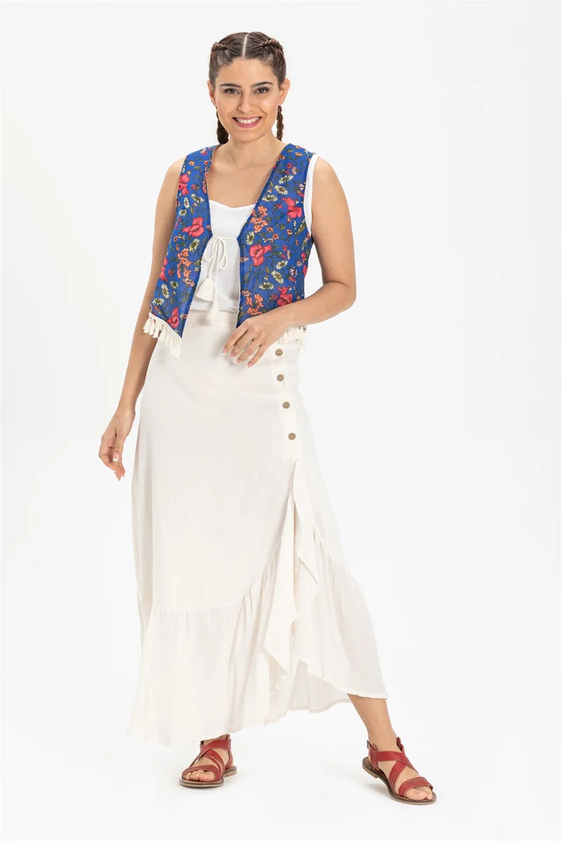 اليش شيل بيزي Authentic Voile Vest Saks 6158