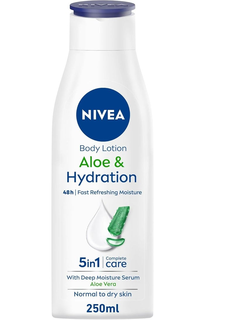 Nivea Body Lotion Hydration Aloe Vera Normal to Dry Skin 250 ML - Image 1