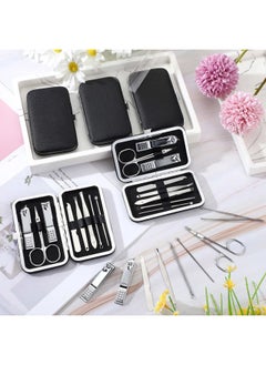 Geosar 50 Set Travel Manicure Kit Nail Clippers Pedicure Professional Nail Care Tools Stainless Steel Grooming Nail Set with Portable Travel Case Gifts for Family(Black)  - Image 4
