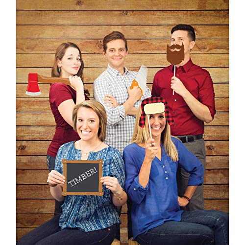 Creative Converting 324567 Photo Backdrop, Wood Grain - Image 2