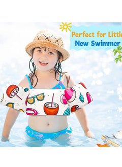 SYOSI Toddler Swim Vest for Kids 1-5 Years Old 30-55 lbs Boy and Girl Learn-to-Swim Adjustable Strap Swimming Jacket Water Wings for with lovely Cartoon Children's Swimming Pool Pale Pink Coconut  - Image 2