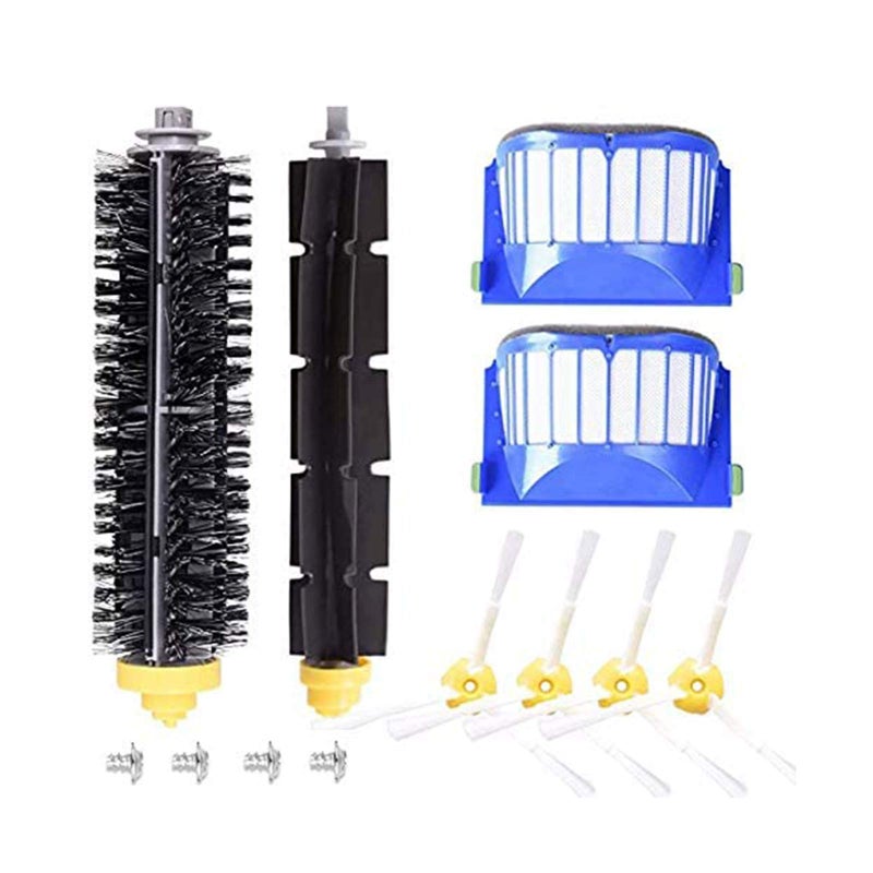 DLD Accessory for iRobot Roomba 600 610 620 630 645 650 655 660 680 500 Series Model 595 Replacement Kit Replenishment Parts Set Filter Side Brush Bristle Flexible - Image 1