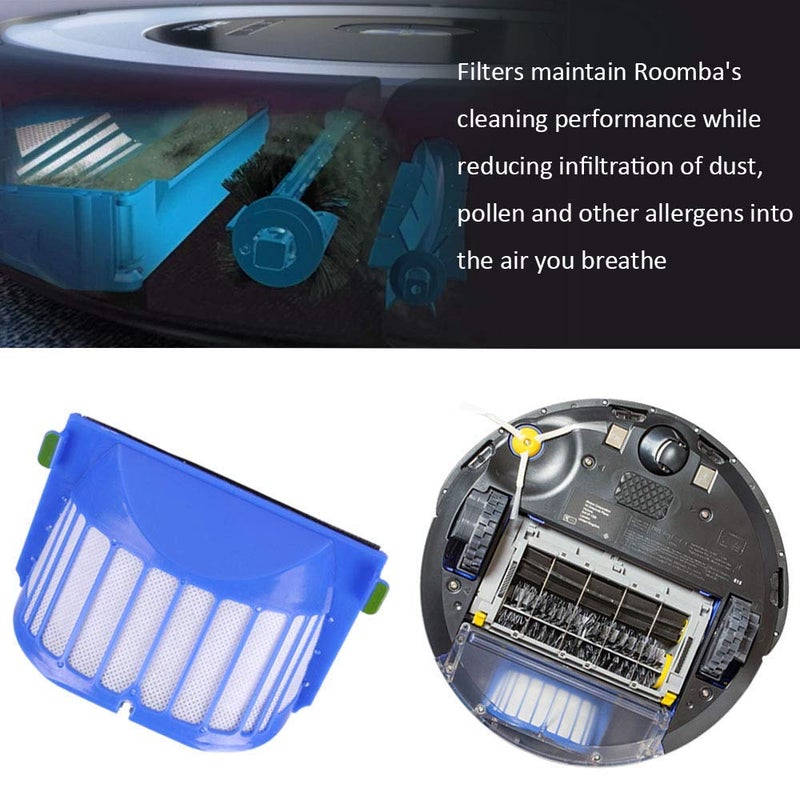 DLD Accessory for iRobot Roomba 600 610 620 630 645 650 655 660 680 500 Series Model 595 Replacement Kit Replenishment Parts Set Filter Side Brush Bristle Flexible - Image 4