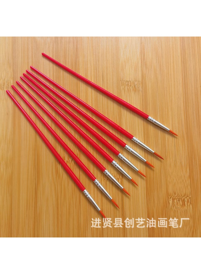 Chuangyi Acrylic Paint Pen Plastic Rod Digital Oil Painting Brush Flat Head Brush Gouline Brush Vinyl Doll Plaster Nylon Pen - Image 1