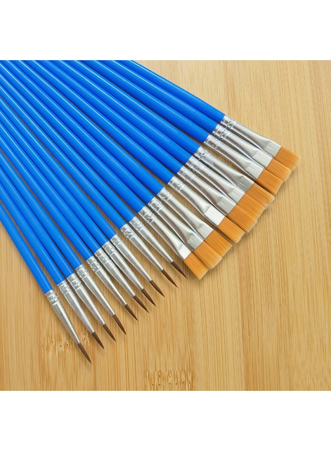 Chuangyi Acrylic Paint Pen Plastic Rod Digital Oil Painting Brush Flat Head Brush Gouline Brush Vinyl Doll Plaster Nylon Pen - Image 3