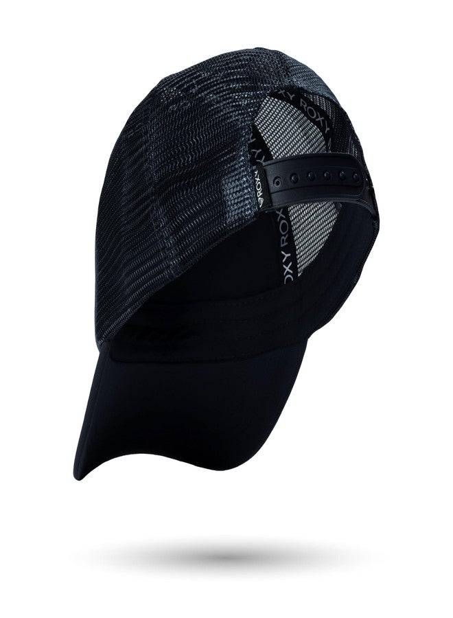 Roxy Girl's Truckin Trucker Hat – Adjustable Summer Cap for Girls, Lightweight and Breathable with Mesh Back, Anthracite - Image 4
