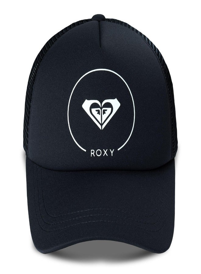 Roxy Girl's Truckin Trucker Hat – Adjustable Summer Cap for Girls, Lightweight and Breathable with Mesh Back, Anthracite - Image 2