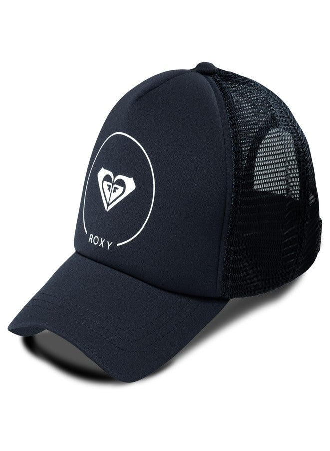Roxy Girl's Truckin Trucker Hat – Adjustable Summer Cap for Girls, Lightweight and Breathable with Mesh Back, Anthracite - Image 1