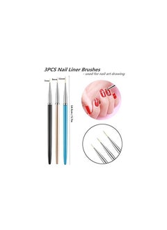 ORiTi 5PCS Dotting Pens with 3 PCS Nail Painting Brushes Nail Art Design Tools  - Image 4
