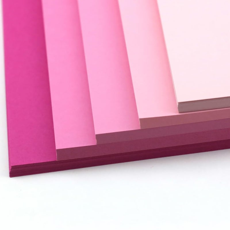 WEKOOSE 40 Sheets Pink Colored Cardstock, Art Kraft Cover Stock Paper, 65lb/175GSM for Card Construction Making, Scrapbooking, Printing, Quilling and Crafts DIY 4 Shades, 10 Sheet Each Color - Image 4