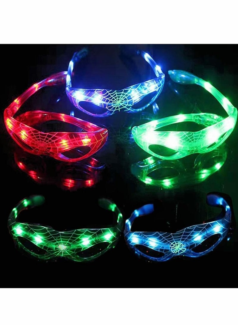 Excefore Led Glassess For Kids Glow in the dark Party favors, 3 Colors 3 Light Modes Light up Glasses Toys Glow Glasses Party Favors for Birthday Carnival Graduation Party Chlidren's Day Gift 6Pcs - Image 4