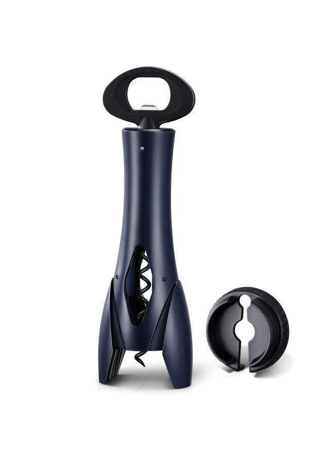 IPOW Wine Opener, Corkscrew Wine Bottle Opener with Foil Cutter,Sharp Screw - Easy to Uase, Sturdy Cork Screw for Gifts, Wine, Bottles - Navy Blue - Image 1