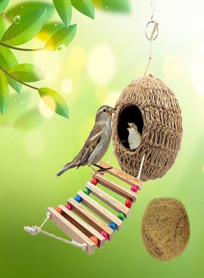 Smiling Pets Bird Nest Ladder Medium Perfectly Small Bird Lovebird Home and Play Toys for Small Bird Cage and Outside of Bird Cage Small Bird - Image 5