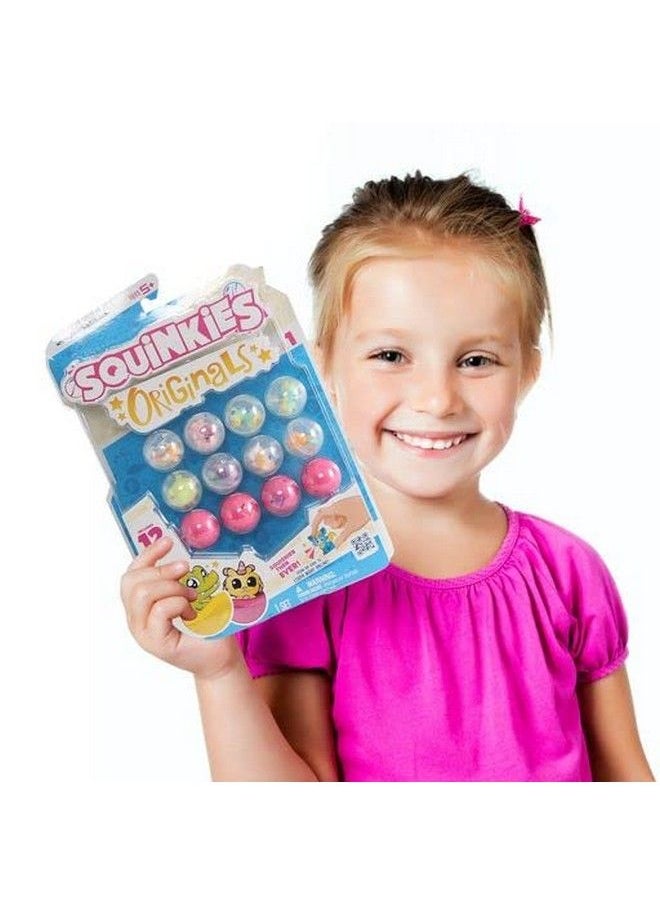 Squinkies - أصول؛ الكثير من الألعاب المطاطية لجمعها؛ ألعاب مطاطية صغيرة للأصدقاء والحيوانات؛ عبوة من 12 قطعة - Image 1