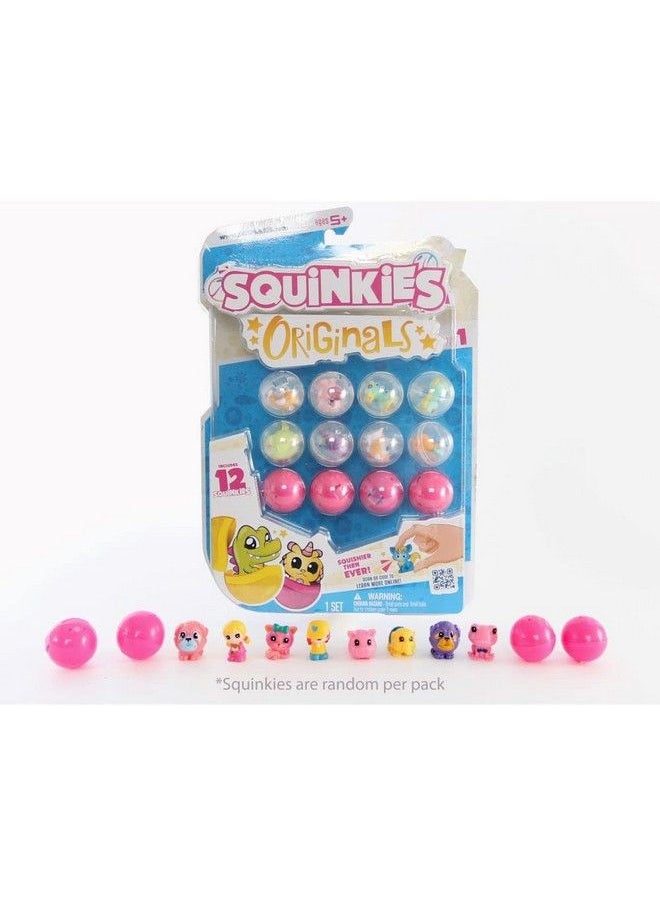Squinkies - أصول؛ الكثير من الألعاب المطاطية لجمعها؛ ألعاب مطاطية صغيرة للأصدقاء والحيوانات؛ عبوة من 12 قطعة - Image 1