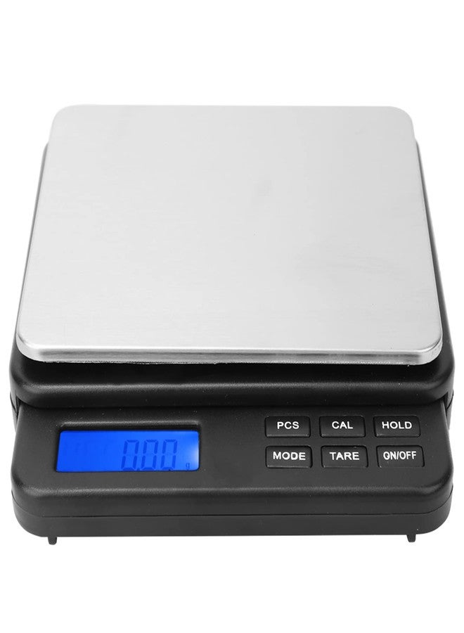 FUZHUI Digital Scale with 0.01 Gram Accuracy, Compact Kitchen Scale, 1000/0.01 Mini Gram Weight Scale, Blue Backlit Display, Automatic Shutdown Protection(black) - Image 1