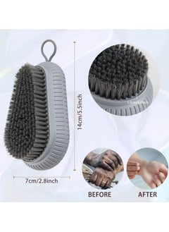 SUNSAR 2 Pcs Nail Brush for Cleaning Fingernails, heavy Duty Finger Nail Scrub Brush Hand Scrub Brush with Hanging Rope, Narrow Bristles Fingernail Brush for Cleaning and Scrubbing Fingernails and Toes  - Image 2