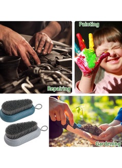 SUNSAR 2 Pcs Nail Brush for Cleaning Fingernails, heavy Duty Finger Nail Scrub Brush Hand Scrub Brush with Hanging Rope, Narrow Bristles Fingernail Brush for Cleaning and Scrubbing Fingernails and Toes  - Image 4
