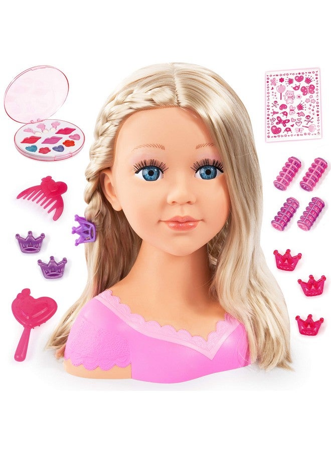 باير ديزاين شارلين سوبر موديل بلوند تصفيف الشعر مع مكياج - Image 1