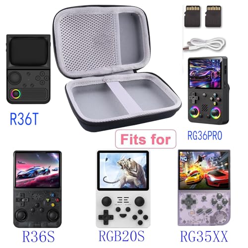 WERJIA Hard Carrying Case Compatible with R36T/R36S/RG36PRO/RG35XX Plus/RGB20S Handheld Retro Game - Image 2