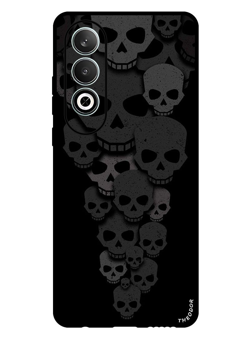 Theodor Protective Case Anti Scratch Shock Proof Bumper Cover For Oppo K12 Skulls Minimalism iPhone Wallpaper - Image 1