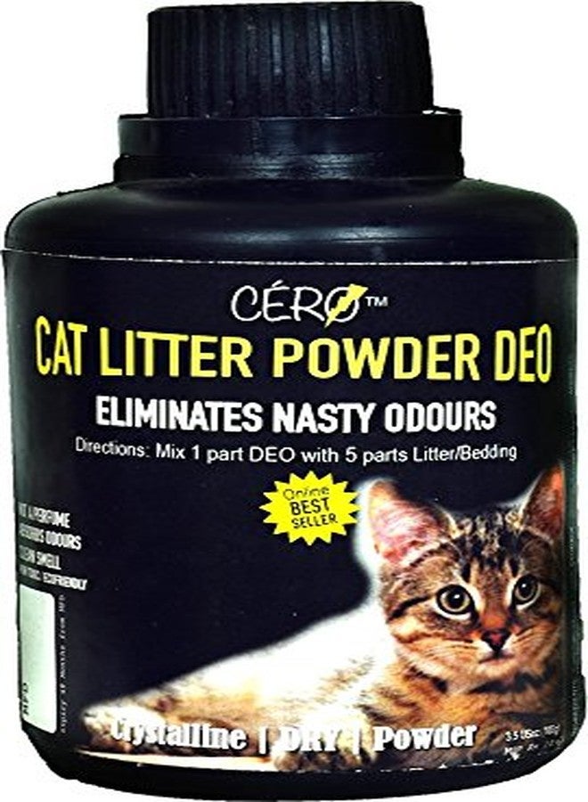CERO® Cat Litter Deodorizer Powder | Eliminates Odors from Cat Litter & Bedding | Long-Lasting Freshness | Safe & Non-Toxic | 100g - Image 1