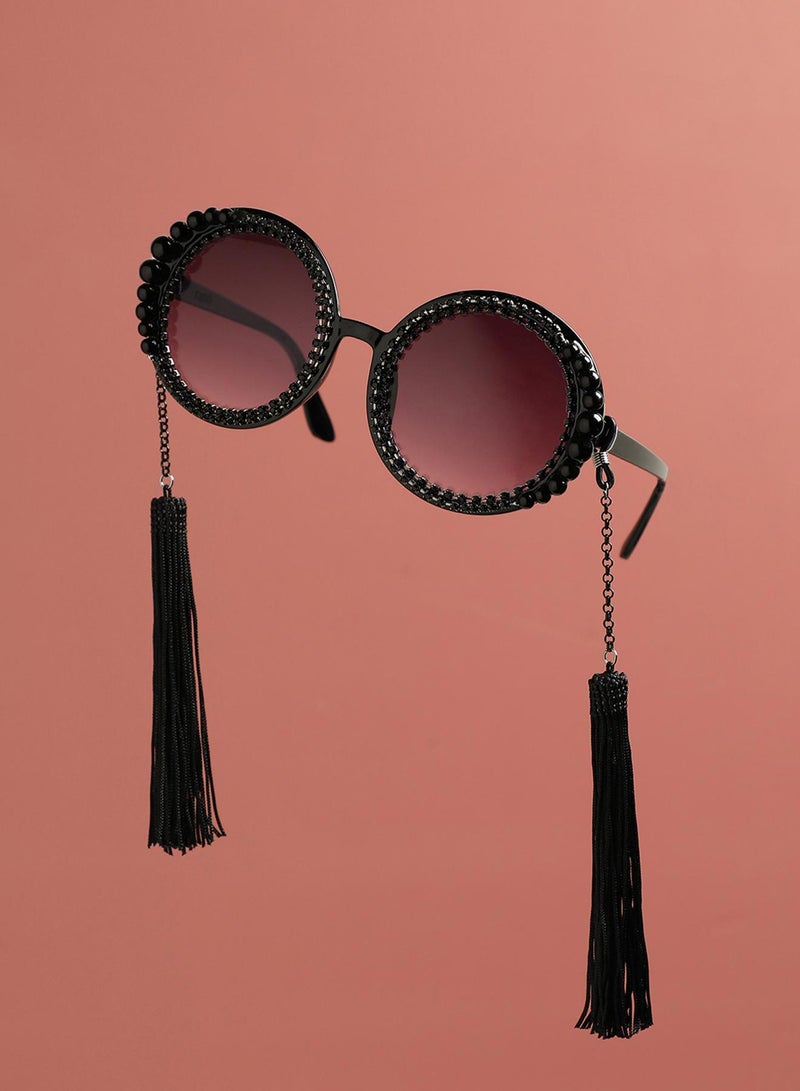 SOHI Sparkle Embellished Artificial Sunglass Jewellery - Image 5