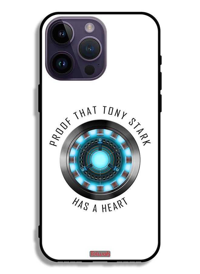 Tolwak Apple iPhone 14 Pro Max Protective Case Proof That Tony Stark Has A Heart - Image 2