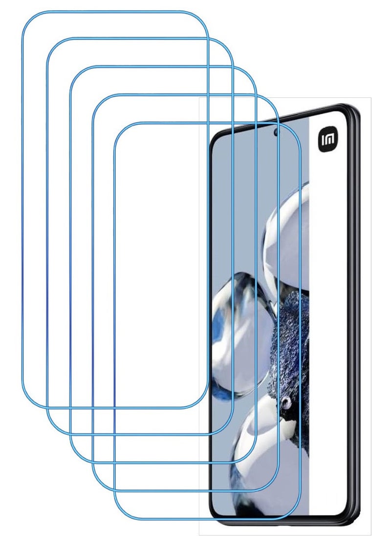 ACLIX 5 Pieces Antistatic ESD Dustproof Premium Quality High Definition Clear Tempered Glass Screen Protector Designed For Xiaomi 12T Pro - Image 1