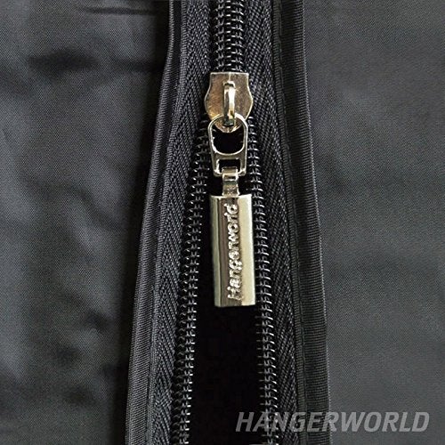 HANGERWORLD 6ft Large Black Clothes Rack Cover with 2 Zippers - Waterproof Nylon, Breathable, Dust Protector for Storage (Garment Rack Cover ONLY) - Image 3