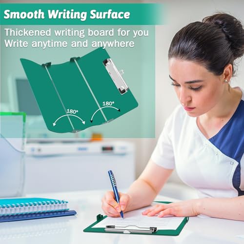 Trustnice Nursing Clipboard Foldable Clipboard Medical: Edition Cheat Sheets Aluminum 3 Layers Foldable Clipboards Nursing Pocket Size Profile Clip Nurse Clipboards Notepad for Nurses Students and Doctors - Image 5