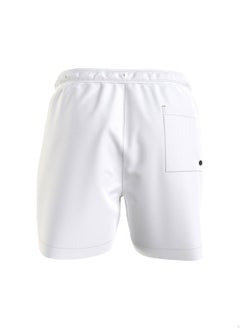 CALVIN KLEIN Calvin Klein Men's Swim Shorts - Medium Drawstring - Swimwear - Polyester , White  - Image 3