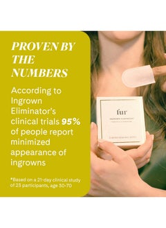 Fur Fur Ingrown Eliminator- Post Hair Removal Care to Soothe Irritation and Eradicate Bumps - 12 Wipes  - Image 4