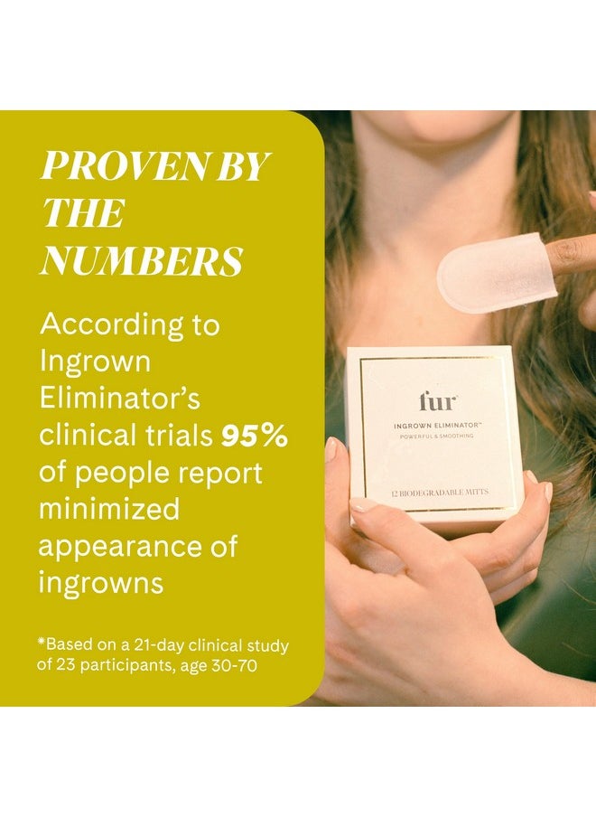 Fur Fur Ingrown Eliminator- Post Hair Removal Care to Soothe Irritation and Eradicate Bumps - 12 Wipes  - Image 4