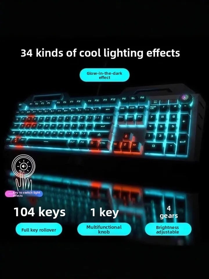 Eweadn TK900 Mechanical Keyboard and Mouse Set Wireless Wired for Gaming Esports Computer Peripherals - Image 4