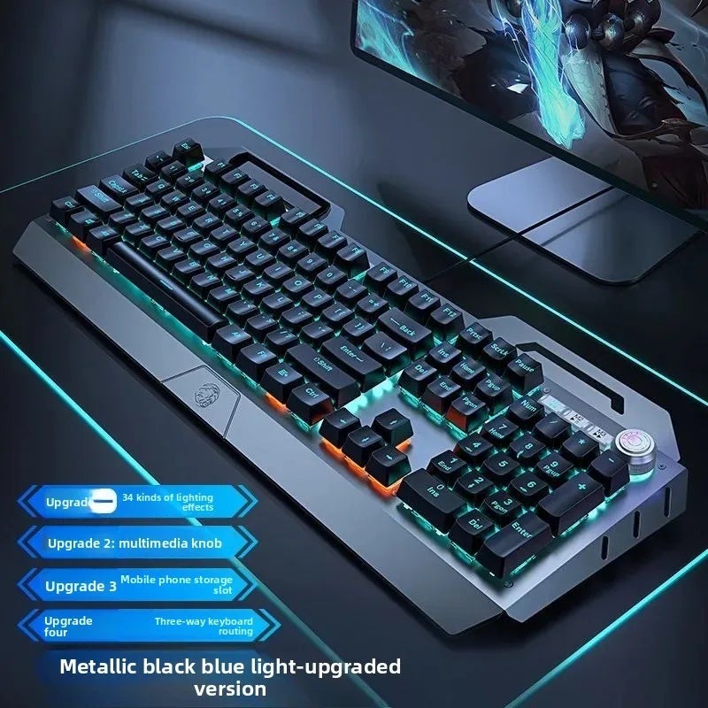 Eweadn TK900 Mechanical Keyboard and Mouse Set Wireless Wired for Gaming Esports Computer Peripherals - Image 1
