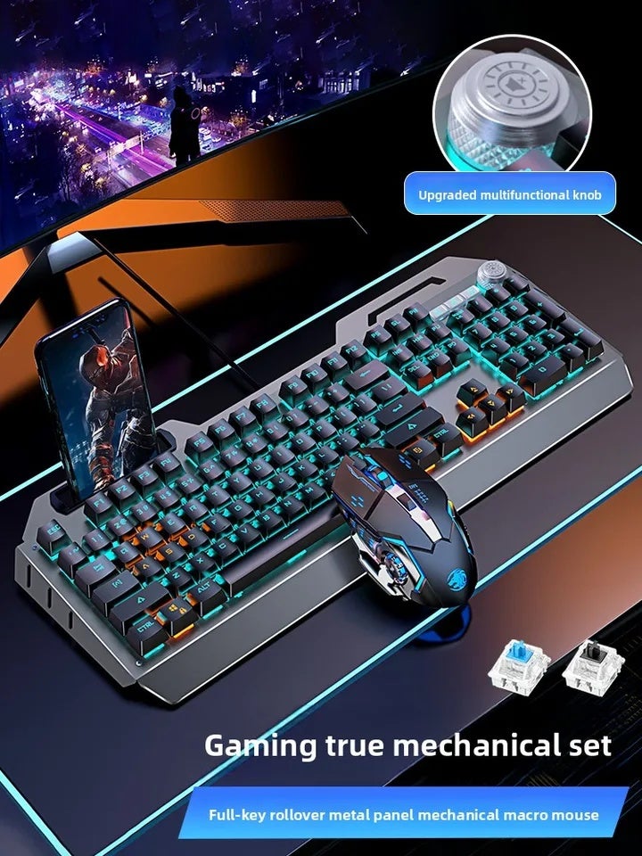 Eweadn TK900 Mechanical Keyboard and Mouse Set Wireless Wired for Gaming Esports Computer Peripherals - Image 2