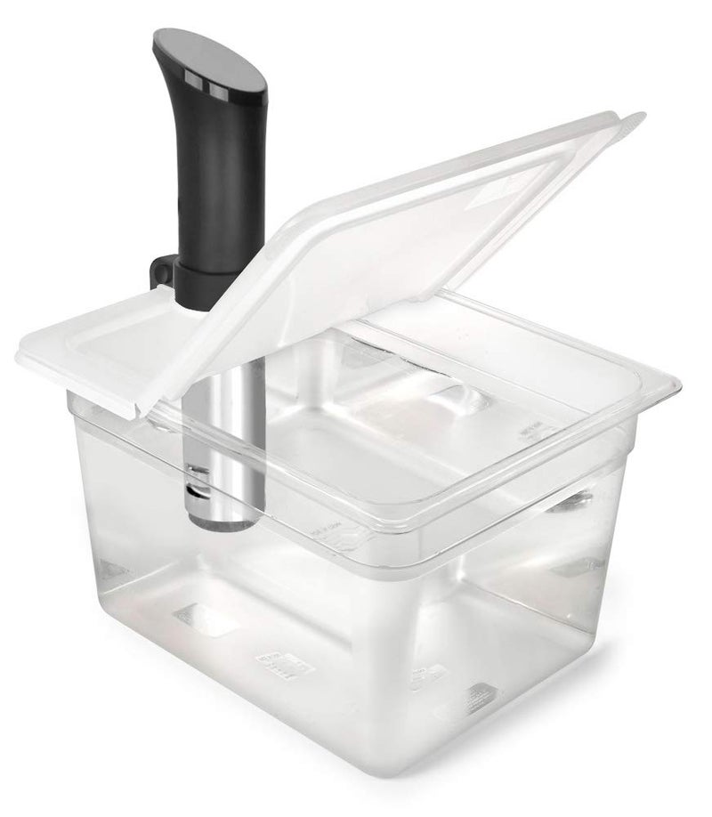 EVERIE EVERIE Sous Vide Container 12 Quart EVC-12 with Collapsible Hinged Lid Compatible with Anova Nano or AN500-US00 or Anova Pro 3.0 or Anova Mini, Also Fits Instant Pot  - Image 2