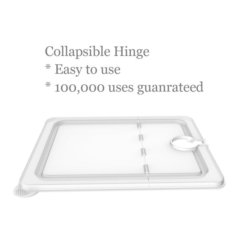 EVERIE EVERIE Sous Vide Container 12 Quart EVC-12 with Collapsible Hinged Lid Compatible with Anova Nano or AN500-US00 or Anova Pro 3.0 or Anova Mini, Also Fits Instant Pot  - Image 4